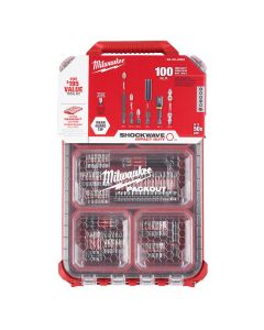 MLW48-32-4082 image(1) - Milwaukee Tool SHOCKWAVE Impact Duty Driver Bit PACKOUT Set - 100PC